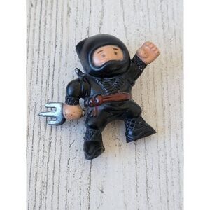 Mini black ninja knife sword toy action figure